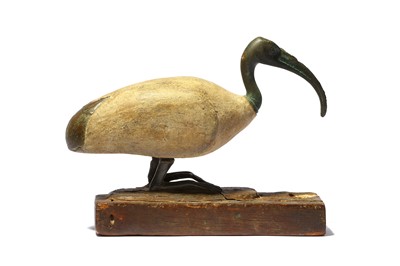Lot 191 - AN EGYPTIAN WOOD AND BRONZE AFTER THE ANTIQUE...