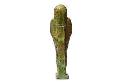 Lot 166 - AN EGYPTIAN GLAZED COMPOSITION SHABTI FOR ANKH-...