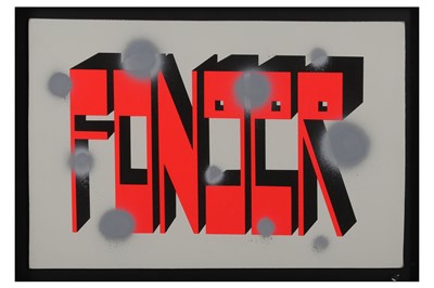 Lot 15 - Barry McGee (American)  'Fonger'  Spray paint...