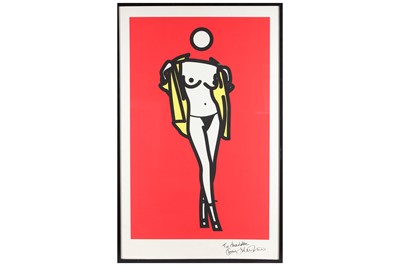 Lot 203 - Julian Opie (British b.1958) 'Woman Taking Off...