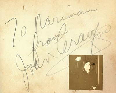 Lot 41 - Autograph Album.- Incl. Ronald Reagan...