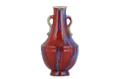 Lot 174 - A CHINESE FLAMBÉ-GLAZED VASE. With an ovoid...