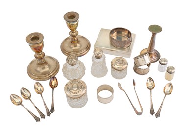 Lot 115 - A mixed group of sterling silver including a...