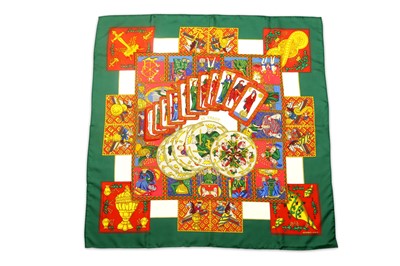 Lot 515 - Hermes 'Le Tarot' Silk Scarf, designed by...