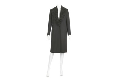 Lot 681 - Gianni Versace Couture Astrakhan Trimmed Coat,...