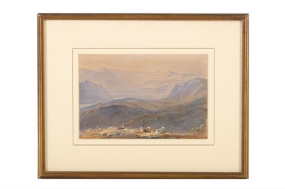 Lot 69 - EDWARD LEAR (BRITISH 1812-1888) Lake Lugano...