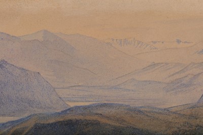 Lot 69 - EDWARD LEAR (BRITISH 1812-1888) Lake Lugano...