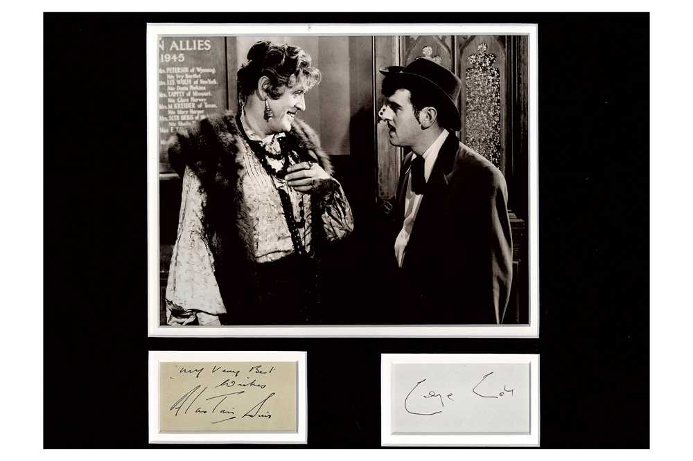 Lot 155 - Sim (Alastair) & George Cole Ink signatures of...