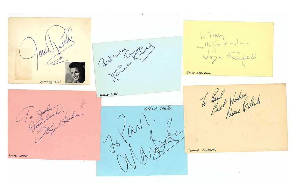 Lot 60 - Autograph Collection.- Film, TV and Theatre