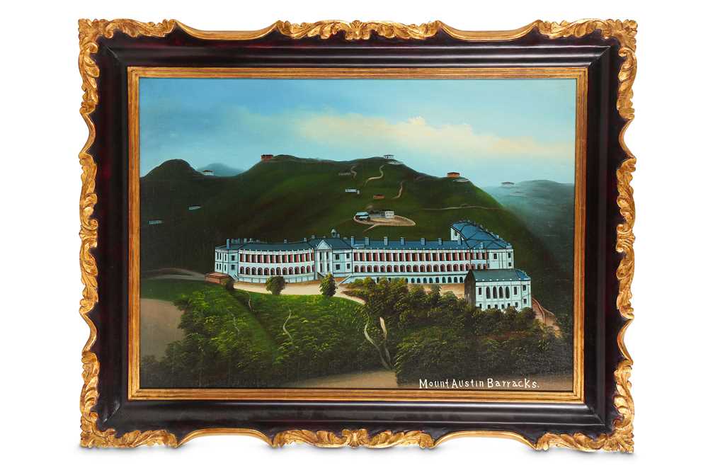 Lot 455 - A CHINESE PAINTING OF MOUNT AUSTIN BARRACKS IN...