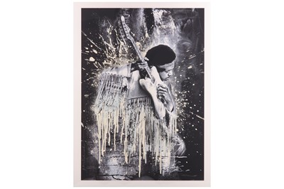 Lot 29 - Mr Brainwash (French b.1966) 'Jimi Hendrix'...