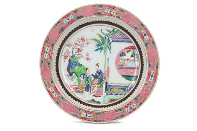 Lot 499 - A CHINESE FAMILLE ROSE 'DREAM OF THE WESTERN...