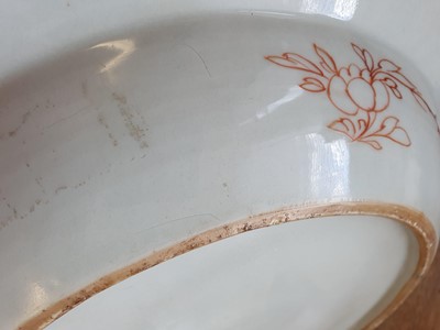 Lot 67 - A CHINESE FAMILLE ROSE 'DREAM OF THE WESTERN CHAMBER' DISH.