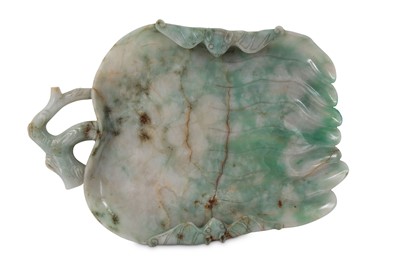 Lot 904 - A LARGE CHINESE APPLE-GREEN JADEITE 'FINGER...