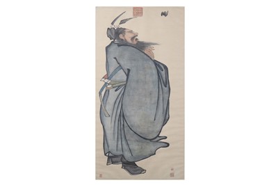 Lot 71 - Zhong Kui. ink and colour on paper, hanging...