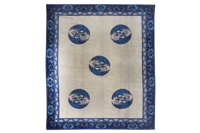 Lot 21 - AN ANTIQUE PEKING CARPET, CHINA approx:...