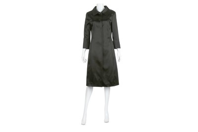 Lot 700 - Dolce and Gabbana Black Satin Dress Coat,...