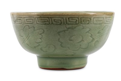 Lot 252 - A CHINESE LONGQUAN CELADON 'SCHOLARS AND POETS'...