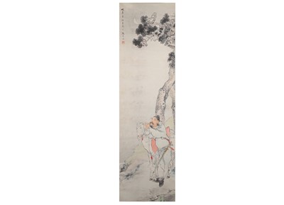 Lot 55 - SHEN XINHAI (1855 – 1941). Figure. ink and...