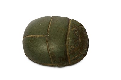 Lot 178 - AN EGYPTIAN SCHIST HEART SCARAB Third...