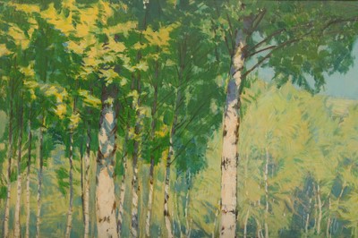 Lot 211 - ALOIS KALVODA (CZECH 1875-1934) Wooded lake...