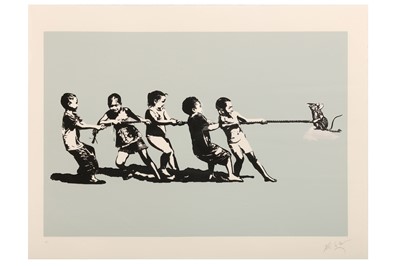 Lot 101 - Blek Le Rat (French, b.1951) 'Rope Pulling'...