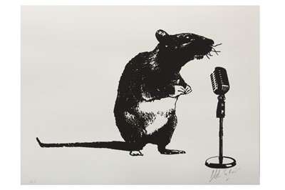 Lot 23 - Blek Le Rat (French, b.1951) 'Crooner Rat'...