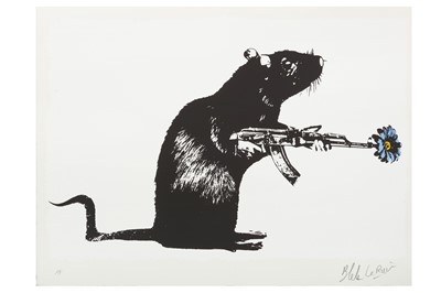 Lot 36 - Blek Le Rat (French, b.1951) 'The Warrior'...