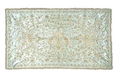 Lot 106 - A SILVER-EMBROIDERED HANGING  Ottoman Turkey,...