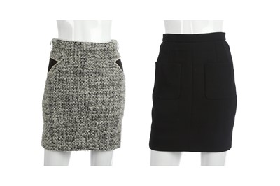 Lot 581 - Two Chanel Skirts, the first in monochrome...