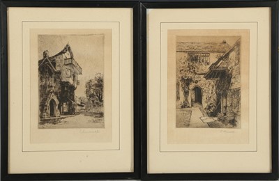 Lot 191 - C. Russell, ‘Tye House’, etching, together...