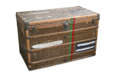 Lot 472 - Louis Vuitton Steamer Trunk, 1920s, wood bound...