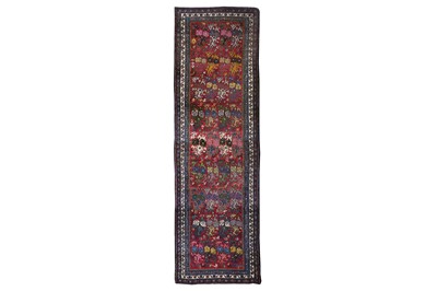 Lot 4 - AN UNUSUAL SENNEH RUNNER, WEST PERSIA approx:...
