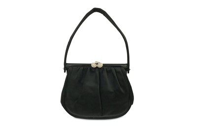 Lot 17 - Gucci Vintage Satin Bag, 1960s, silver tone...