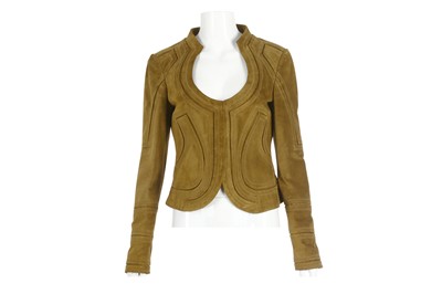 Lot 525 - Tom Ford for Gucci Fawn Leather Jacket, shaped...