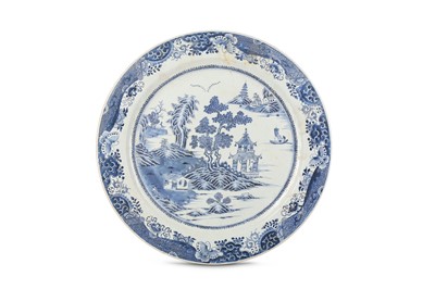 Lot 505 - A LARGE CHINESE BLUE AND WHITE ‘LANDSCAPE’...