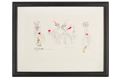 Lot 161 - Ralph Steadman (British, b.1936) 'Four Wine...