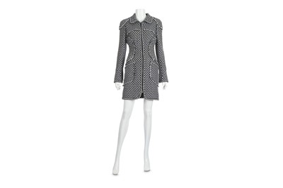 Lot 584 - Chanel Blue and Cream Tweed Jacket, c. 2008,...