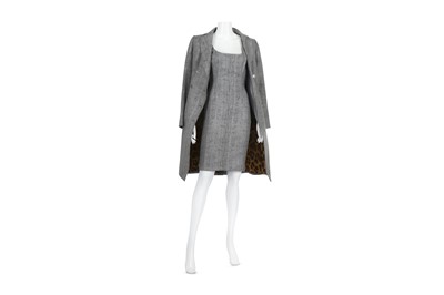 Lot 594 - Dolce and Gabbana Silver Dress Suit, coated...