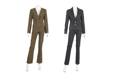 Lot 591 - Two Christian Dior Boutique Pinstripe Suits,...