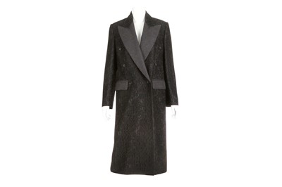 Lot 683 - Dolce And Gabbana Black Lace Coat, double...