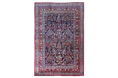 Lot 13 - A FINE SIGNED MESHED CARPET, NORTH-WEST PERSIA...