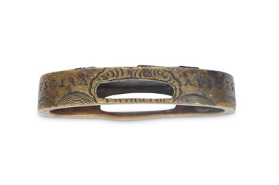 Lot 1007 - NAMBAN SWORD FITTINGS. Edo period. A bronze...