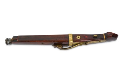 Lot 1004 - A MATCHLOCK GUN. Edo period. The iron...