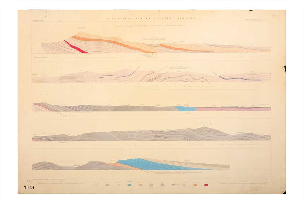 Lot 173 - Geological Maps.- A large collection of maps...