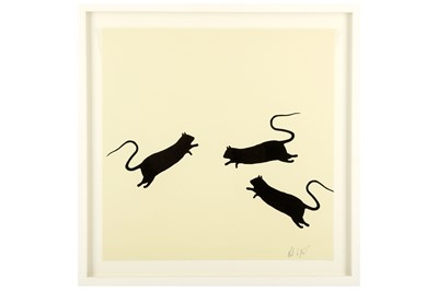 Lot 13A - Blek Le Rat (French b.1951) 'Rats' Stencil and...