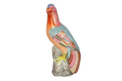 Lot 681 - A CHINESE FAMILLE ROSE MODEL OF A PHEASANT....