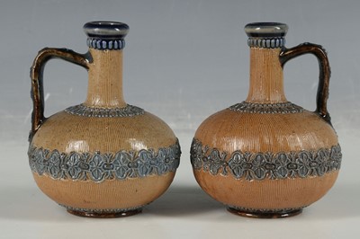 Lot 101 - A pair of fine late 19th Century Doulton...