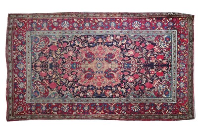 Lot 485a - An early 20th century Persian Isfahan rug,...