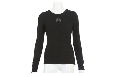 Lot 691 - Chanel Black Gripoix Jumper, c. 2008, cashmere...